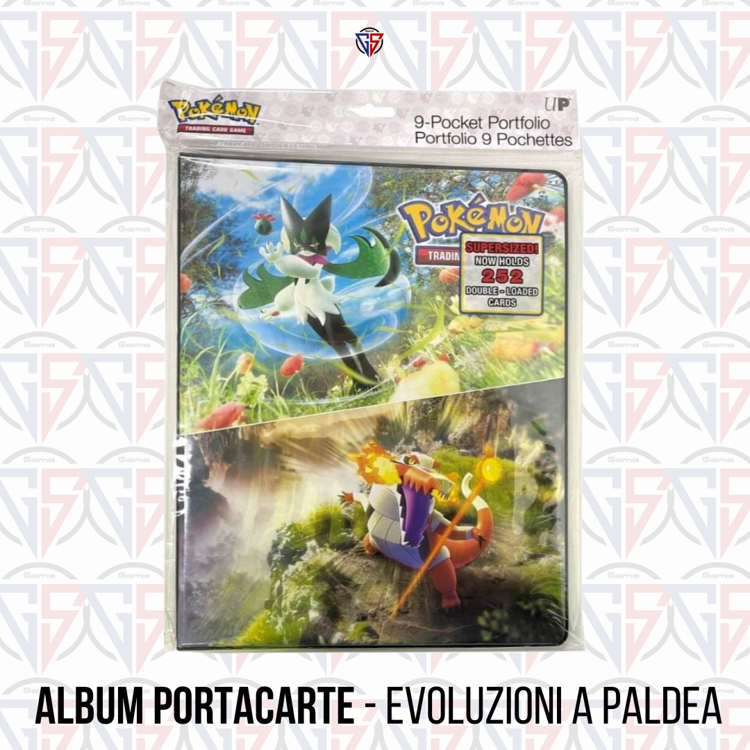 Album Portacarte – ULTRA PRO Pokemon Portfolio 9 tasche Evoluzioni di Paldea