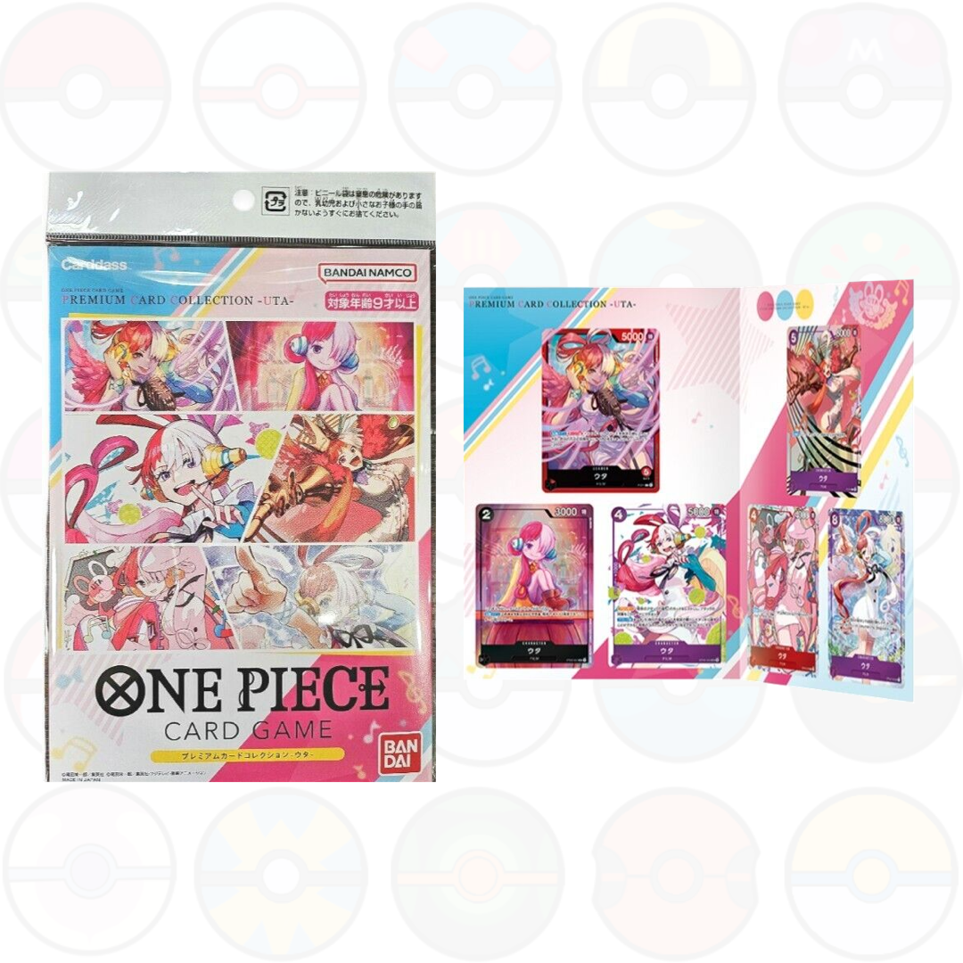 Premium Card Collection Uta One Piece 6 Parallel Cards Japan - BOX OFFICIAL
