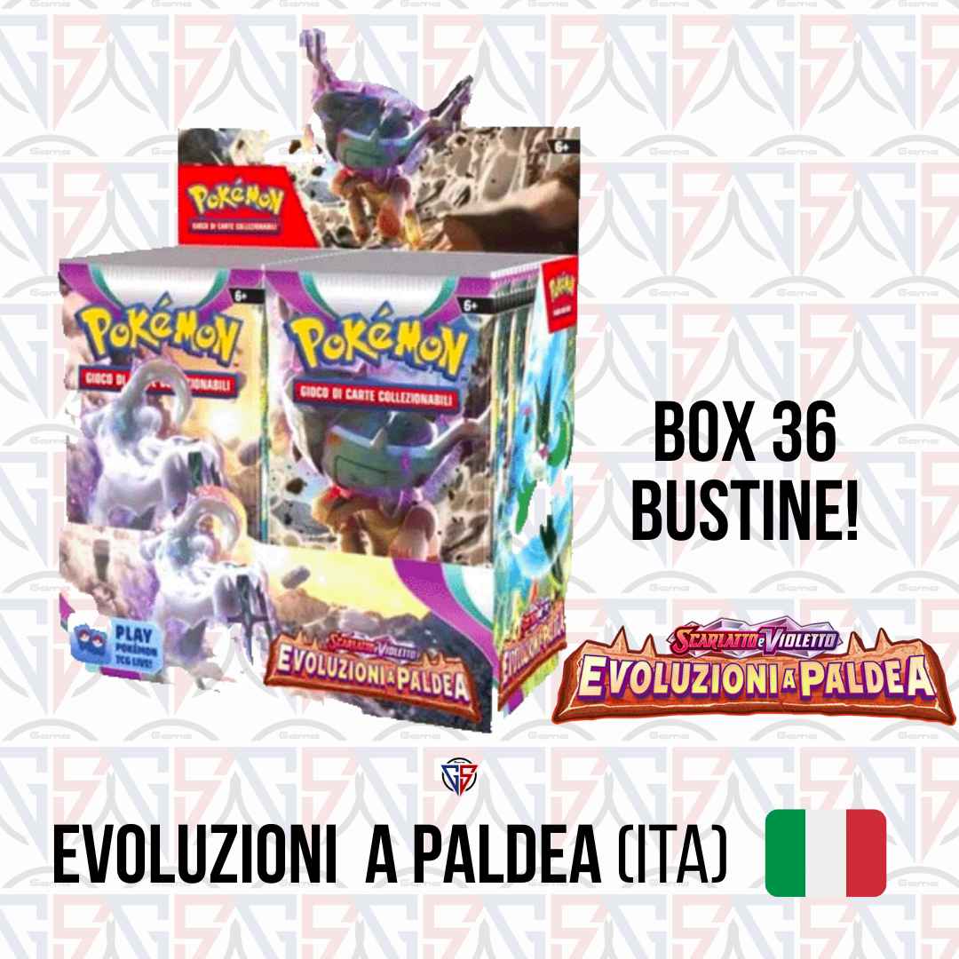 Scarlatto e Violetto - Evoluzioni a Paldea box display da 36 bustine (ITA) - Pokemon ITA