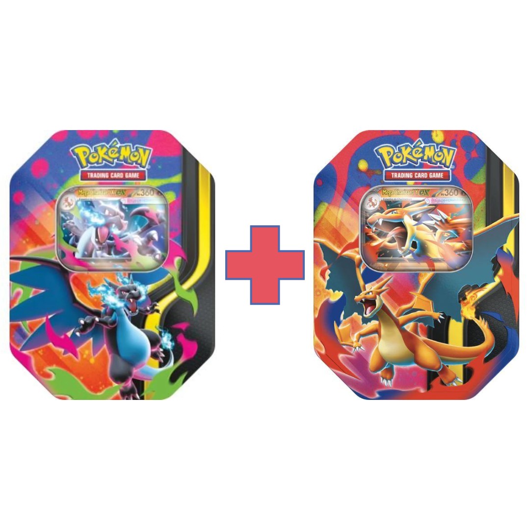 Bundle-2 Tin Mega Charizard X/Y ex-(ITA)