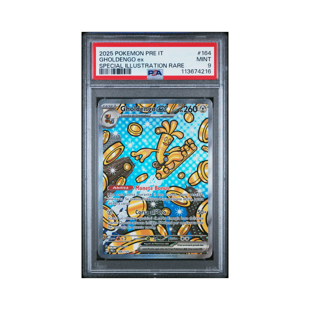 Gholdengo ex special illustration rare 164/131 -PSA 9-(ITA)