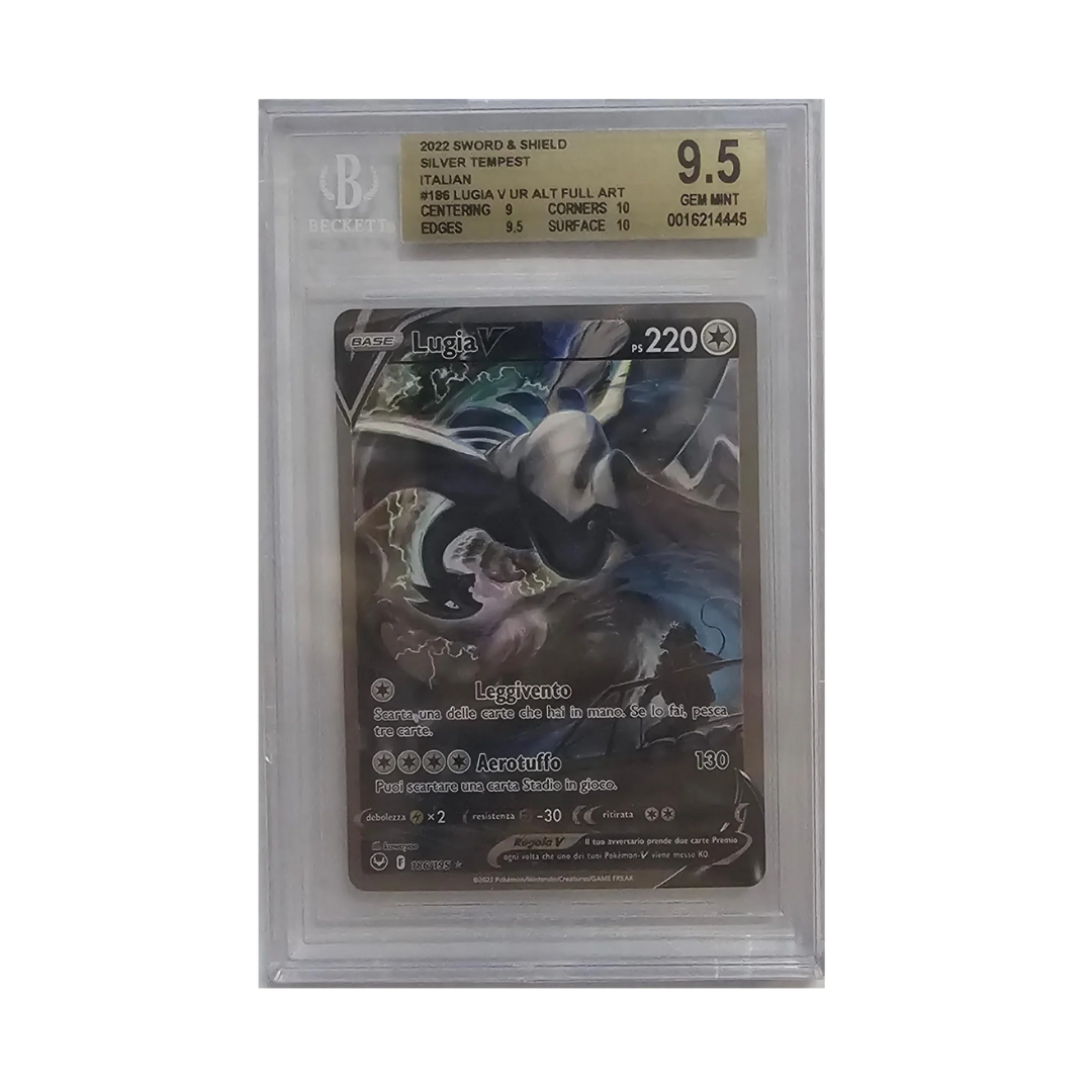 Lugia V 186/195 - Tempesta Argentata - 2022 - BGS 9.5 Mint - CARTA GRADATA ITA