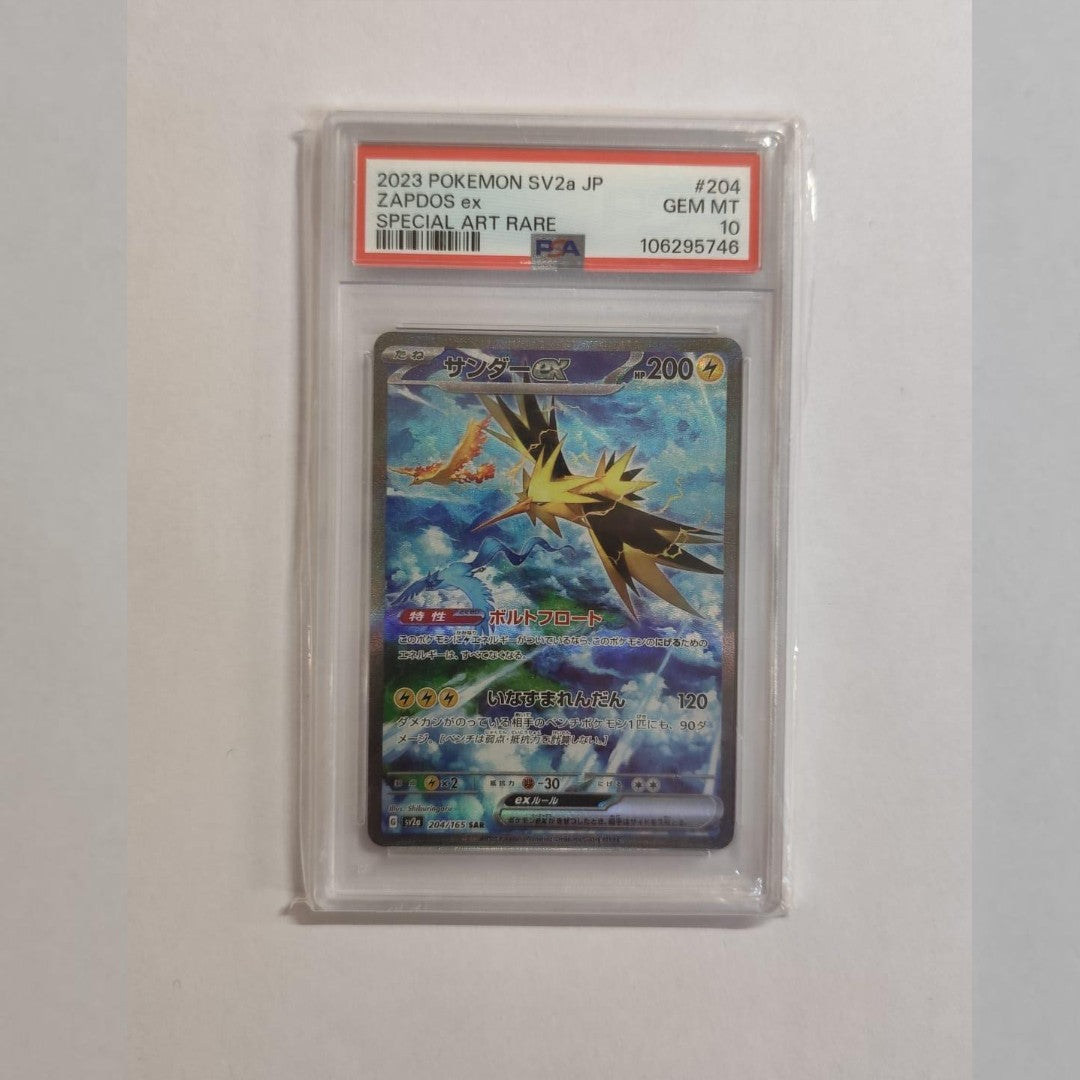 Zapdos ex special art rare 204/165 Psa10 (Jap)