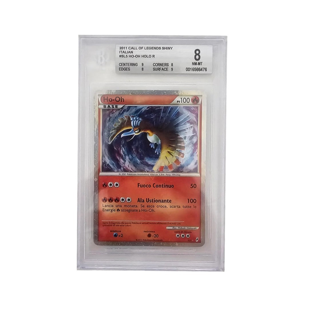 Ho-oh holo SL5 - Richiamo delle Leggende - 2011 - BGS 8 - CARTA GRADATA ITA