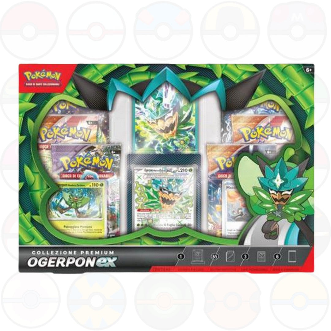 Collezione Premium Ogerpon-EX-Pokemon ITA (scintille folgoranti-corona astrale- paradosso temporale-cronoforze)