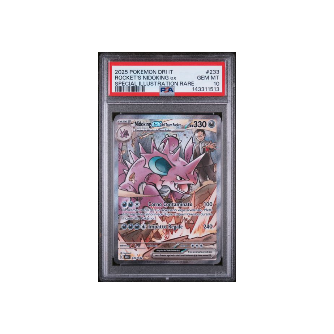 Nidoking ex del team Rocket special illustration rare-233/182-PSA 10-ITA