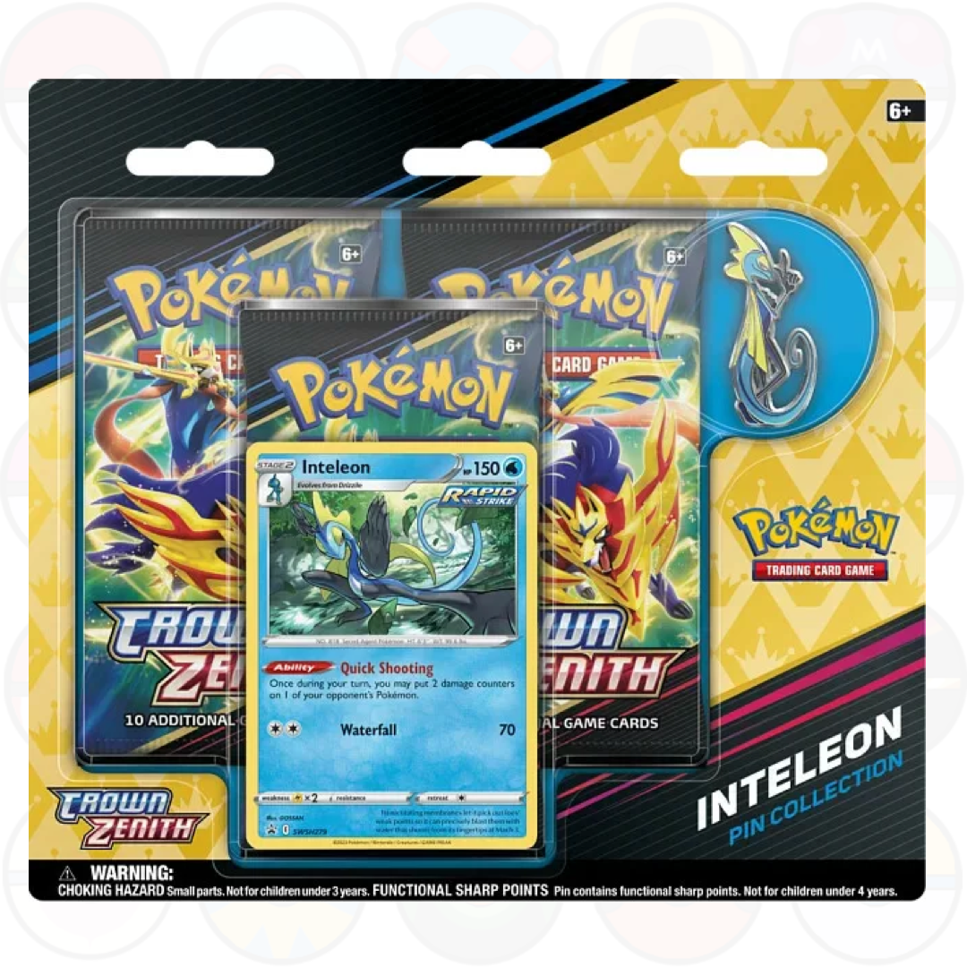 Collezione Blister con spilla - Zenit Regale (3 bustine ITA) - Uno casuale tra Rillaboom, Cinderace ed Inteleon