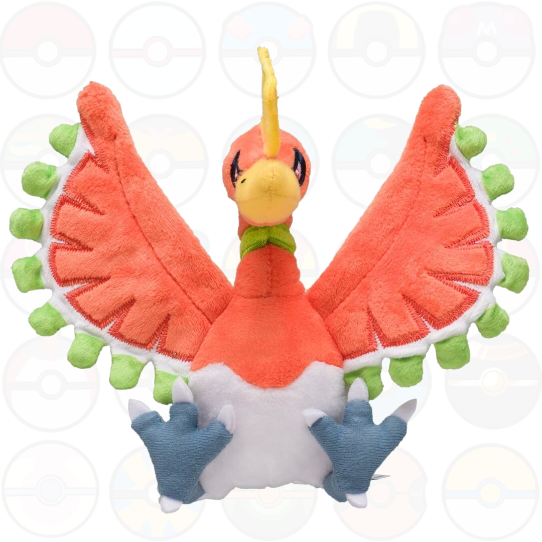 Ho-Oh Peluche - Pokemon FIT - Pokemon Center Giapponesi - pupazzo di Ho-Oh originale