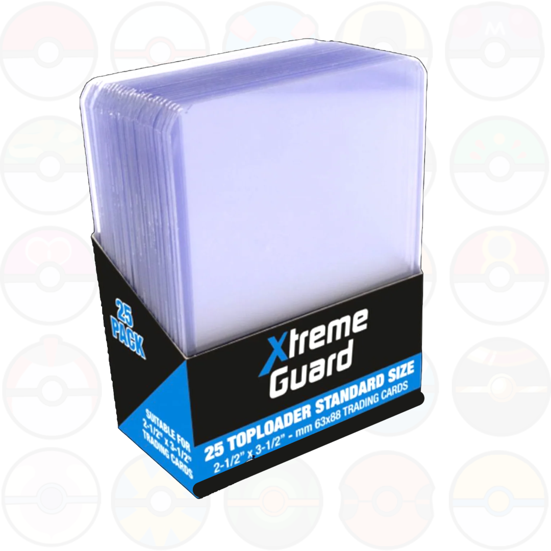 Xtreme Guard - 25 Toploader regular 63,5 mm X 88,9 mm - Accessori Carte Collezionabili