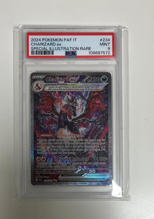 charizard ex 234/91 special ill.rare destino di paldea - PSA 9 - CARTA GRADATA ITA