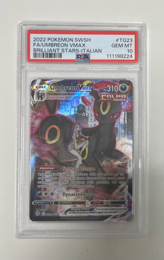 umbreon vmax tg23/tg30 astri lucenti - PSA 10- CARTA GRADATA ITA