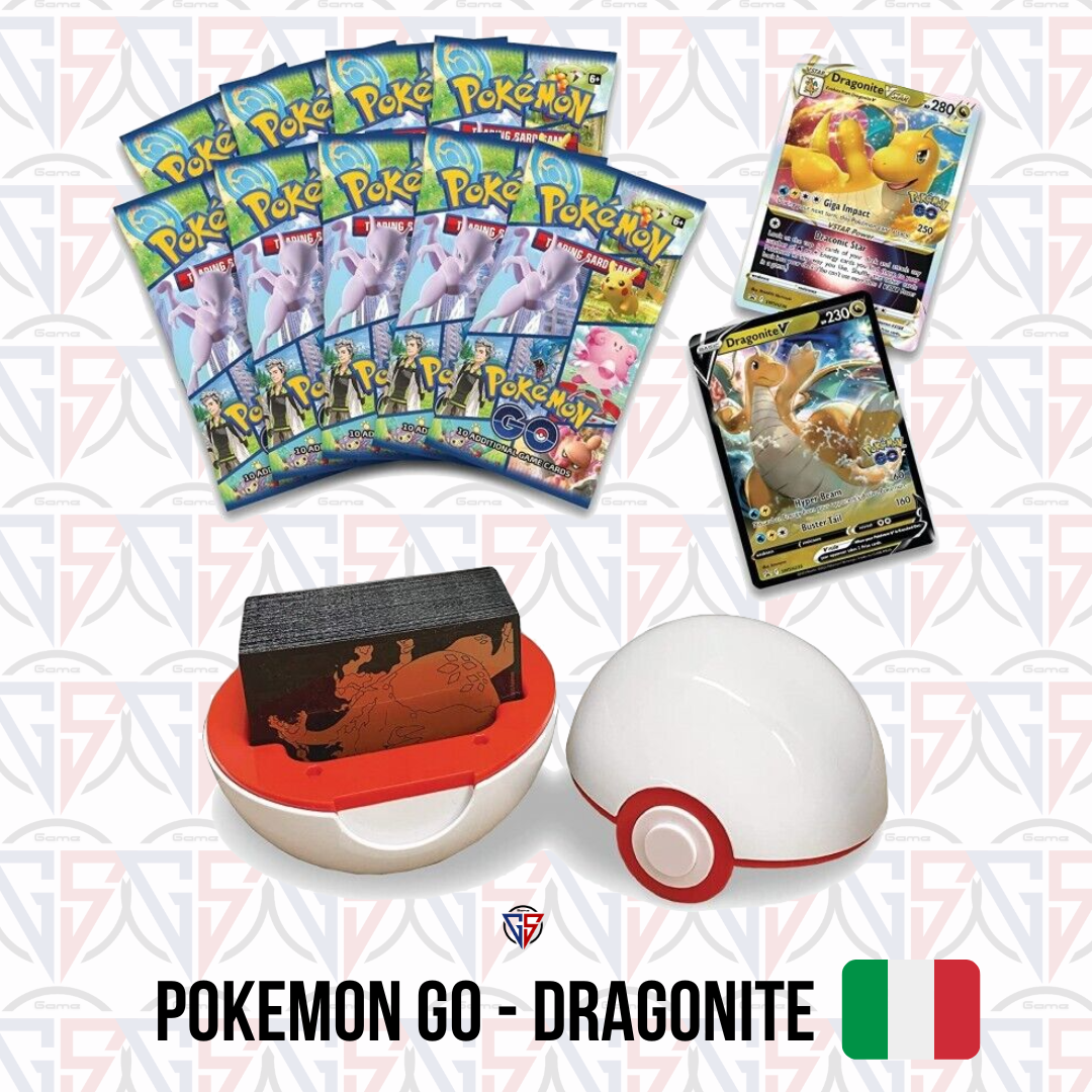 Collezione Portamazzo Premier Ball Pokemon GO Dragonite V-Astro (9 bustine ITA) - Pokemon ITA