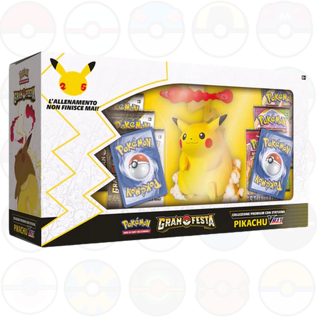 Collezione Premium con statuina Pikachu VMAX GRAN FESTA - Pokemon ITA