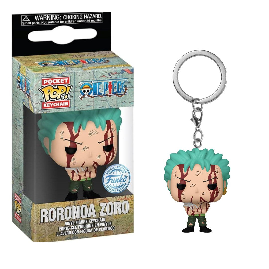 FUNKO POP RORONOA ZORO-ONE PIECE-KEYCHAIN