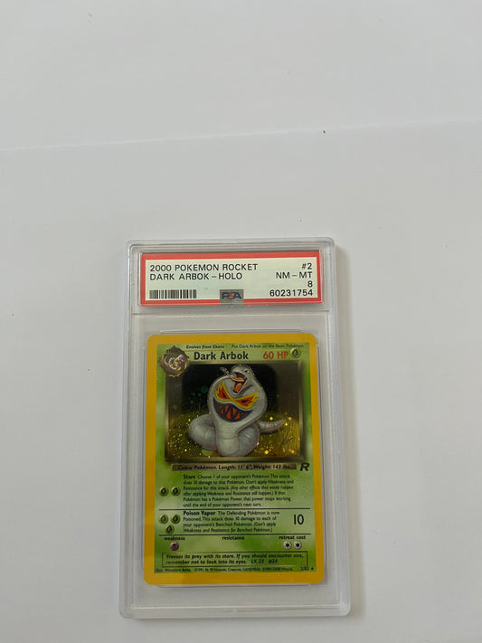 DARK ARBOK HOLO  - PSA 8 - CARTA GRADATA eng
