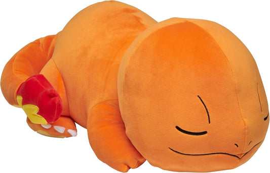 Pokémon - Charmander, 46 cm, che dorme – Peluche morbido- peluche pokemon