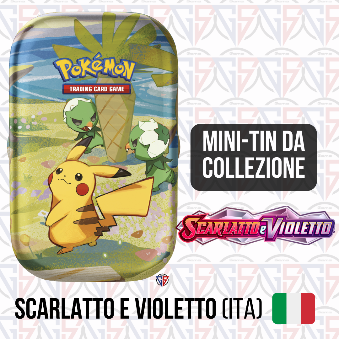 Scarlatto e Violetto - Mini Tin da Collezione Pikachu e Capsakid EX (2 bustine ITA)