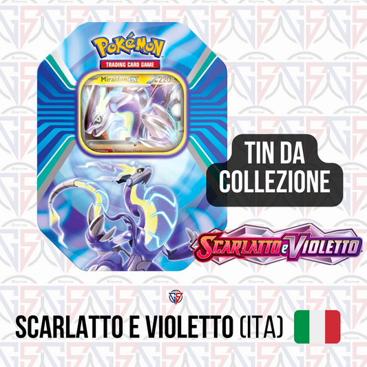 Scarlatto e Violetto - Tin da Collezione Miraidon EX (4 bustine ITA)