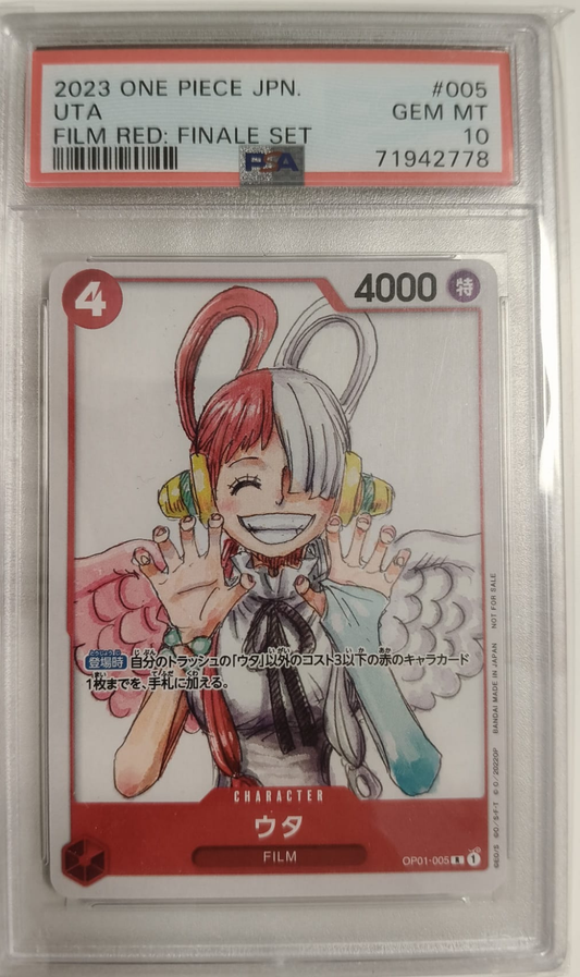 UTA #120 - FILM RED: FINALE SET 2023 - PSA GEM MINT 10 - CARTA GRADATA ONE PIECE JAP 2023