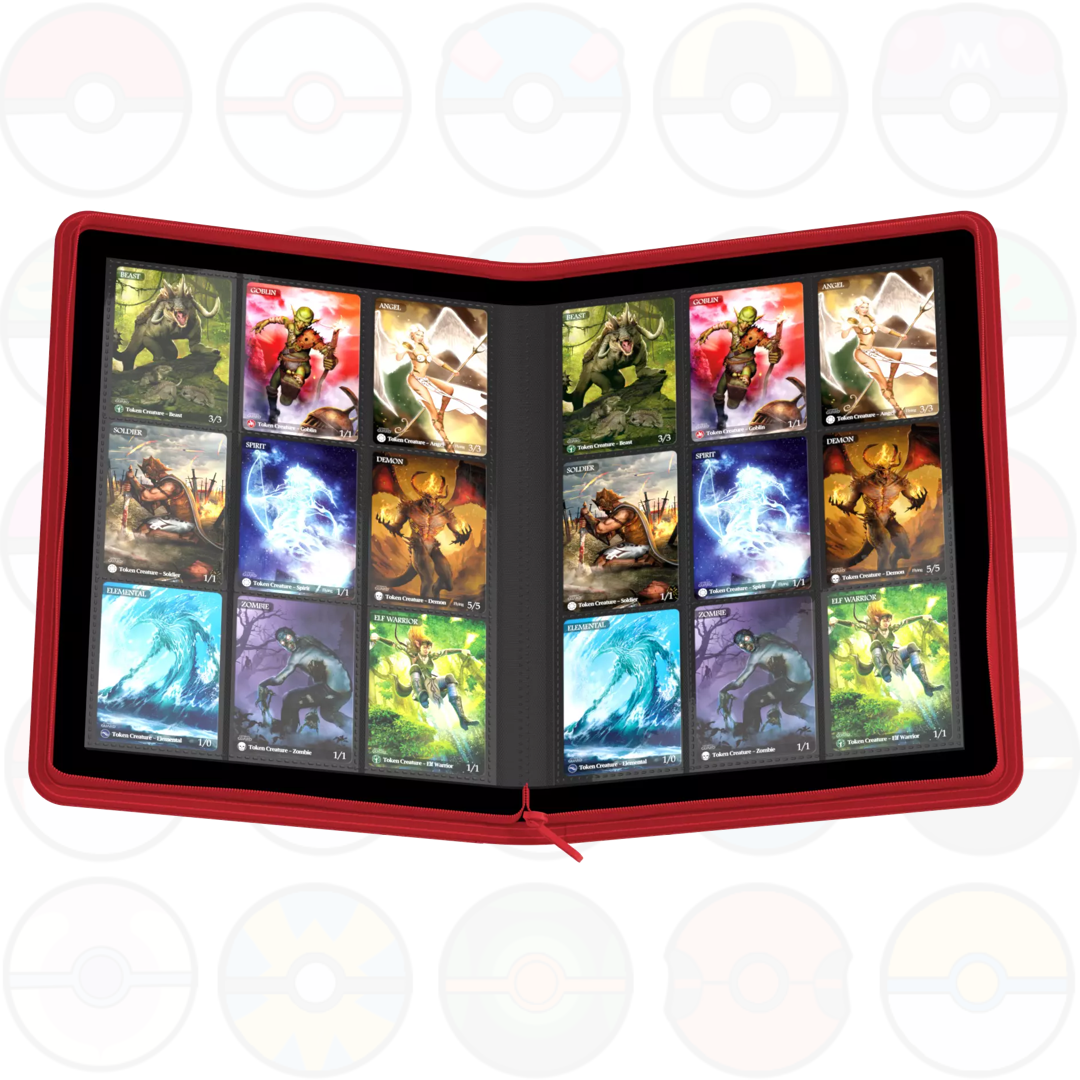 Ultimate Guard Zipfolio 480 - 24 Pocket XenoSkin red - Accessori Carte Collezionabili