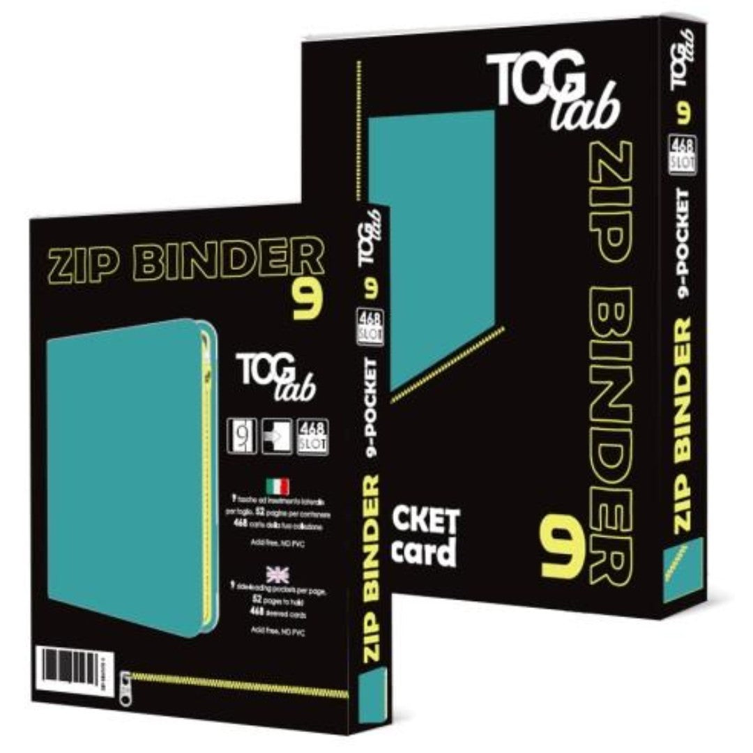 Raccoglitore con zip a 9 Tasche (468carte) - TUTTI I COLORI