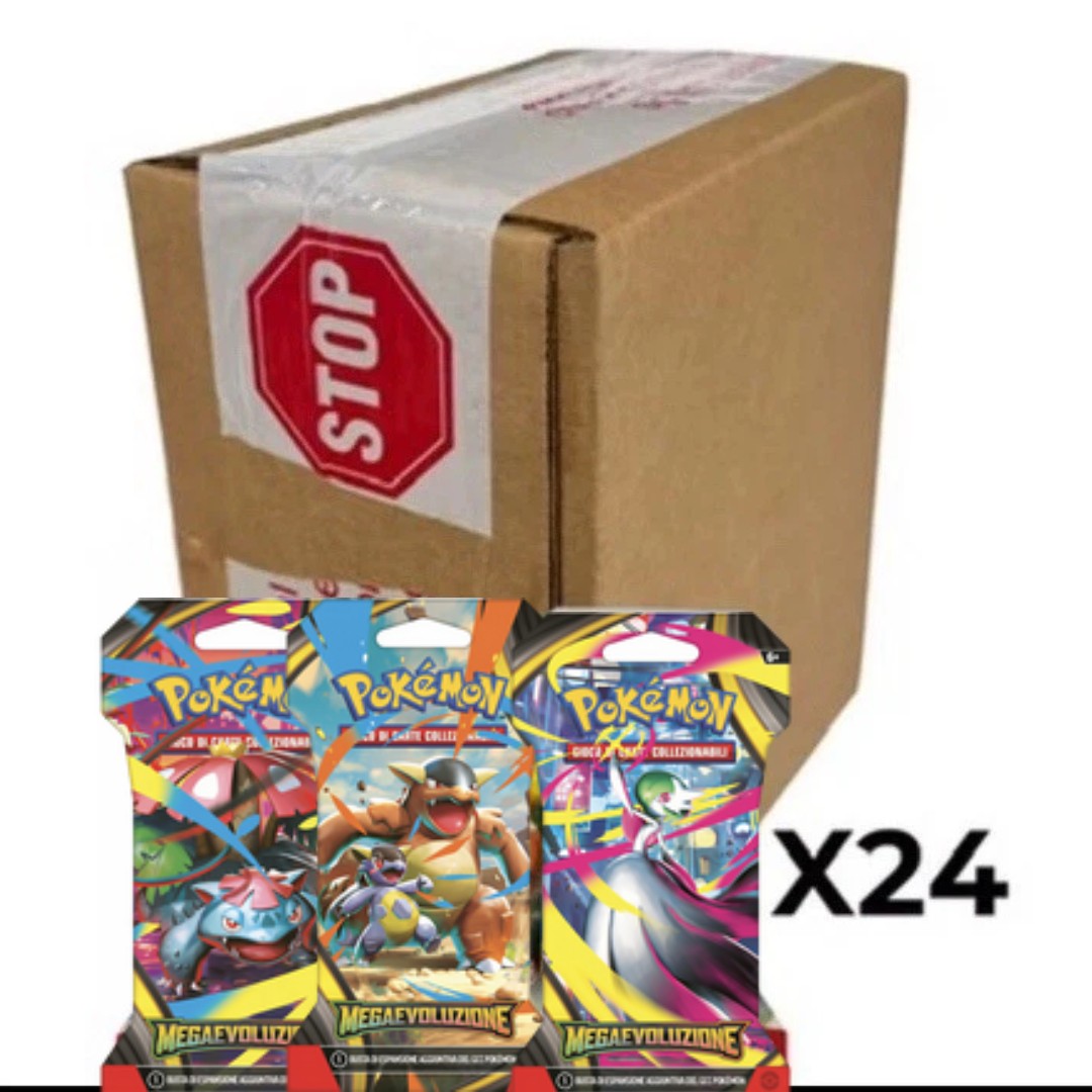 Case paper pack mega evoluzioni-24 paper pack -bustine- pokèmon -ITA