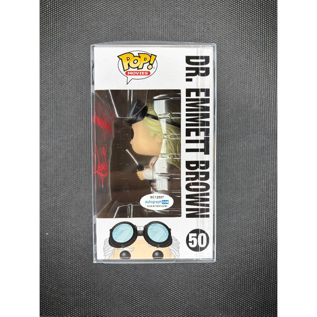 Funko Pop!-DR.Emmett Brown-#50- signed by Christopher Lloyd