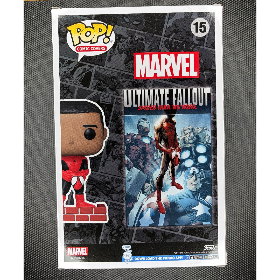Funko Pop!-Comic Covers-Miles Morales-#15-signed by Brian Michael Bendis/Sara Pichelli