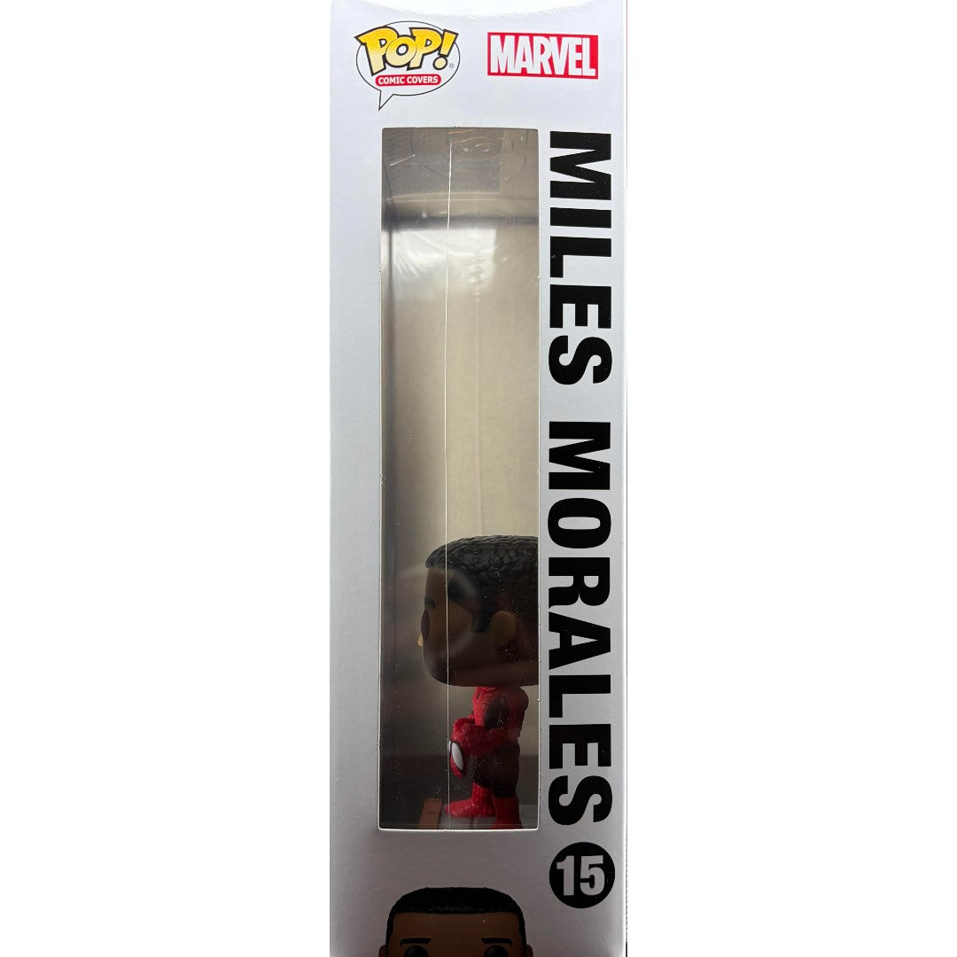Funko Pop!-Comic Covers-Miles Morales-#15-signed by Brian Michael Bendis/Sara Pichelli