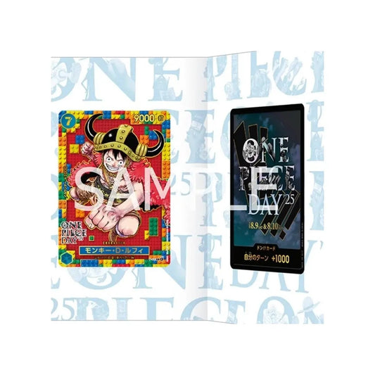 One Piece Day 25 2025 Folder Sealed Japanese Op07-109 Luffy Lego