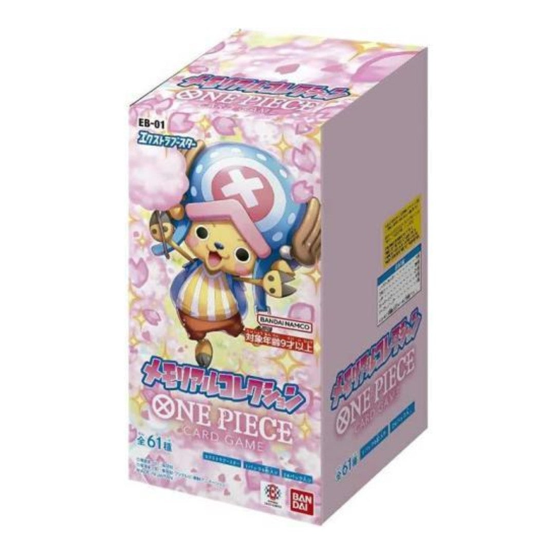 BANDAI One Piece Card Game EB01 Extra Booster Memorial Collection Booster (24 bustine) BOX JAPAN OFFICIAL