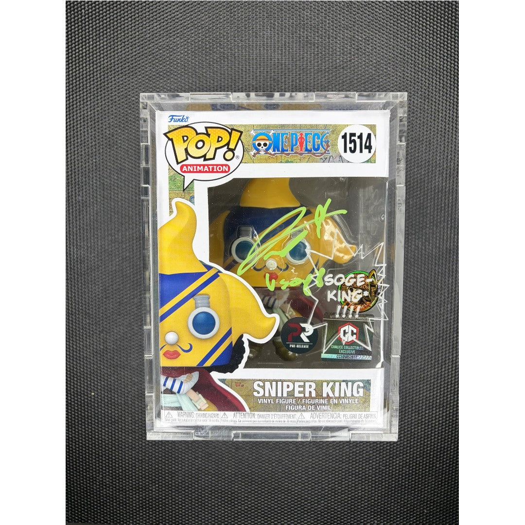 Funko Pop!-Sniper King-#1514-exclusive edition- signed by Jacob Gibson