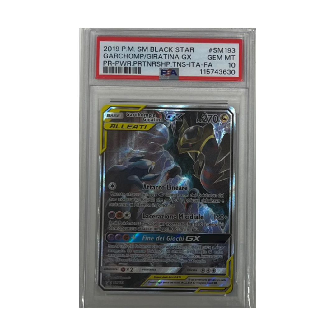 garchomp e giratina ex sm193 alleati - PSA 10- CARTA GRADATA ITA