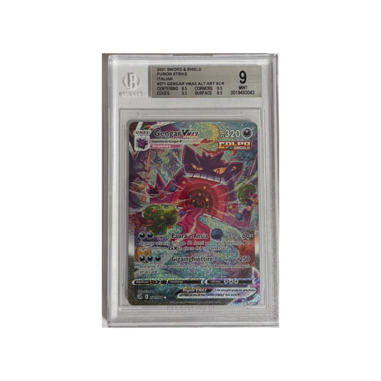 Gengar Vmax colpo fusione 271/264- BGS 9- CARTA GRADATA ITA