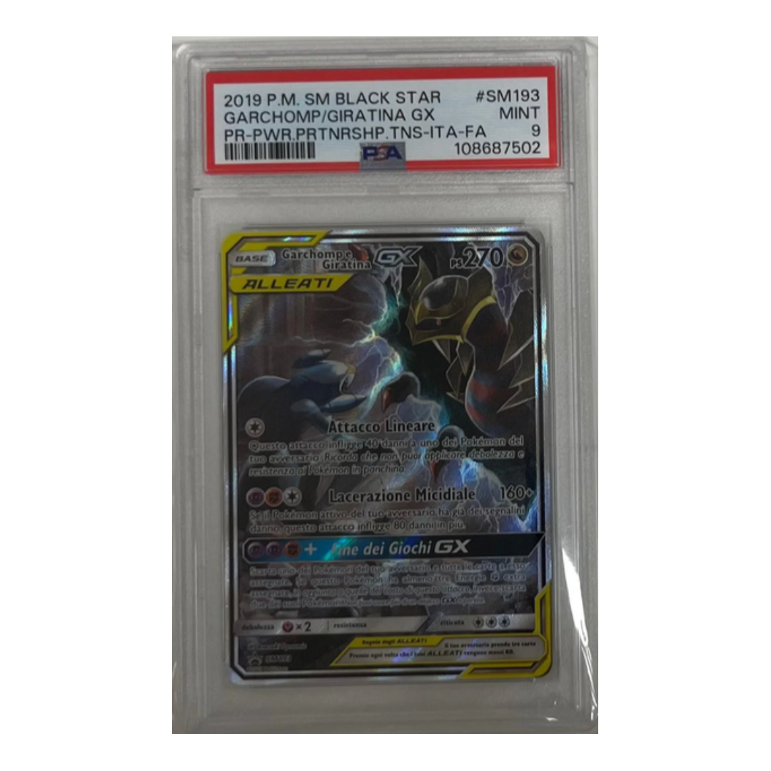 garchomp e giratina ex sm193 alleati - PSA 9- CARTA GRADATA ITA