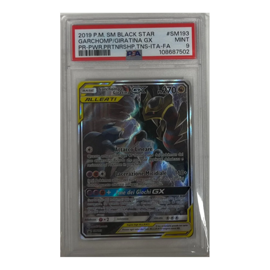 garchomp e giratina ex sm193 alleati - PSA 9- CARTA GRADATA ITA