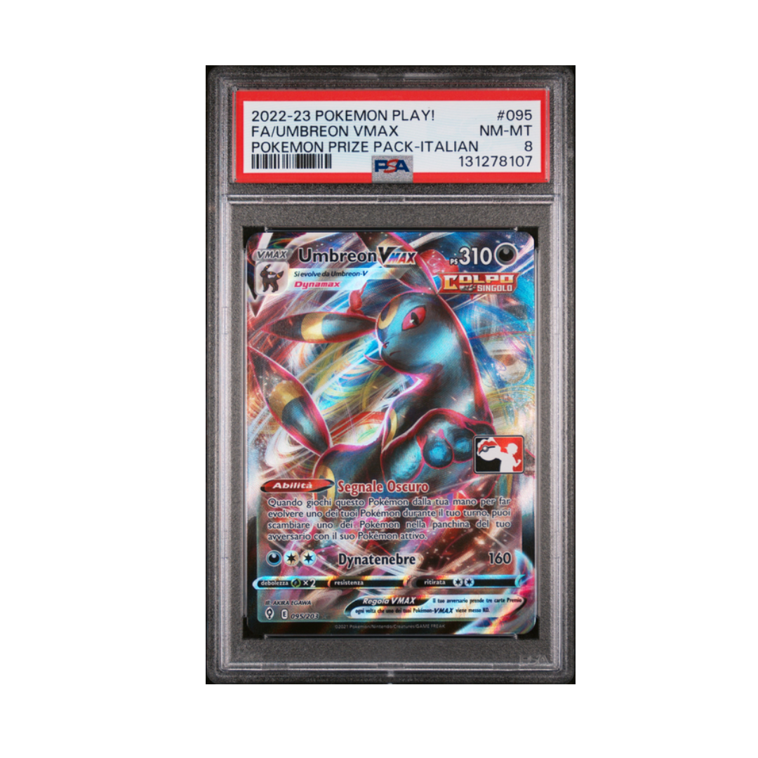 Umbreon Vmax 095/203 pokemon play 2022-2023-PSA 8-(ITA)