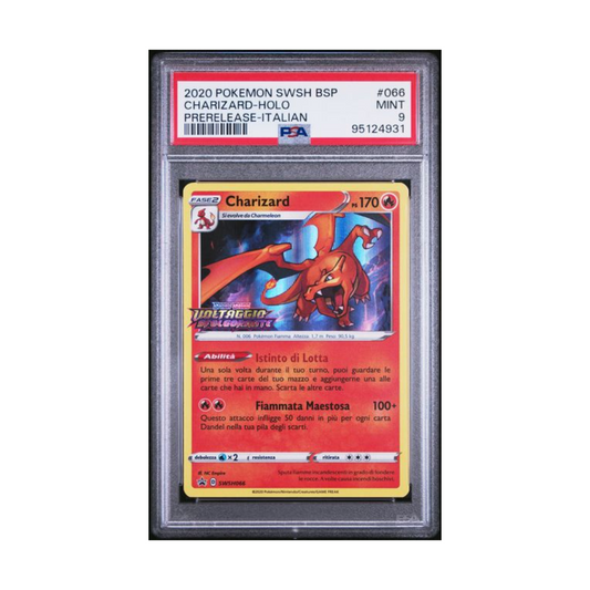 Charizard holo prerelease swsh066 - PSA 9-(ITA)