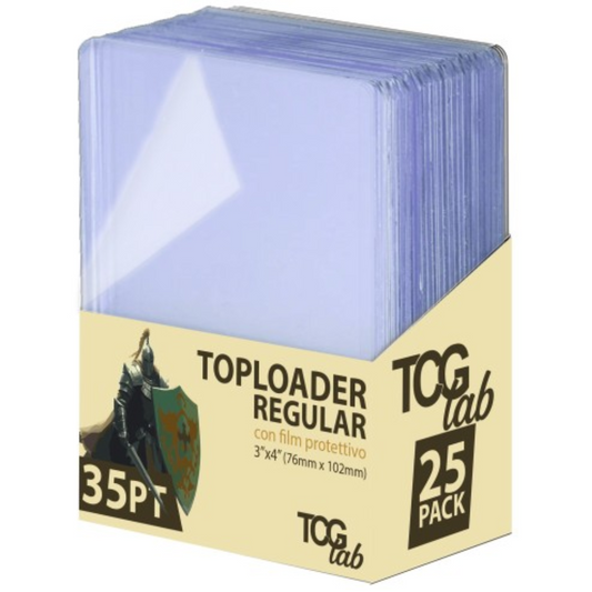 Box 25 Toploader - Classic Blue con Film Protettivo