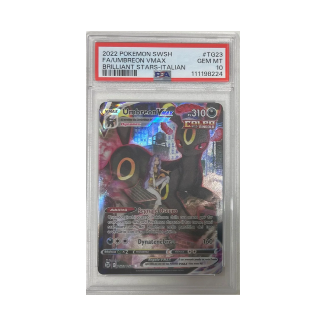umbreon vmax tg23/tg30 astri lucenti - PSA 10- CARTA GRADATA ITA