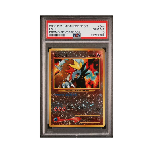 Entei promo reverse foil-244-PSA 10- CARTA GRADATA JAP