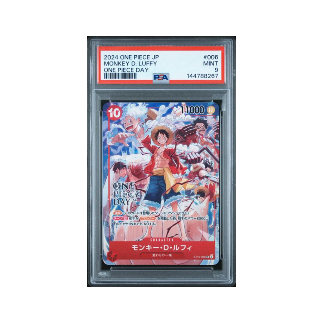 Monkey D.Luffy one piece day - PSA GEM MINT 9 - CARTA GRADATA ONE PIECE
