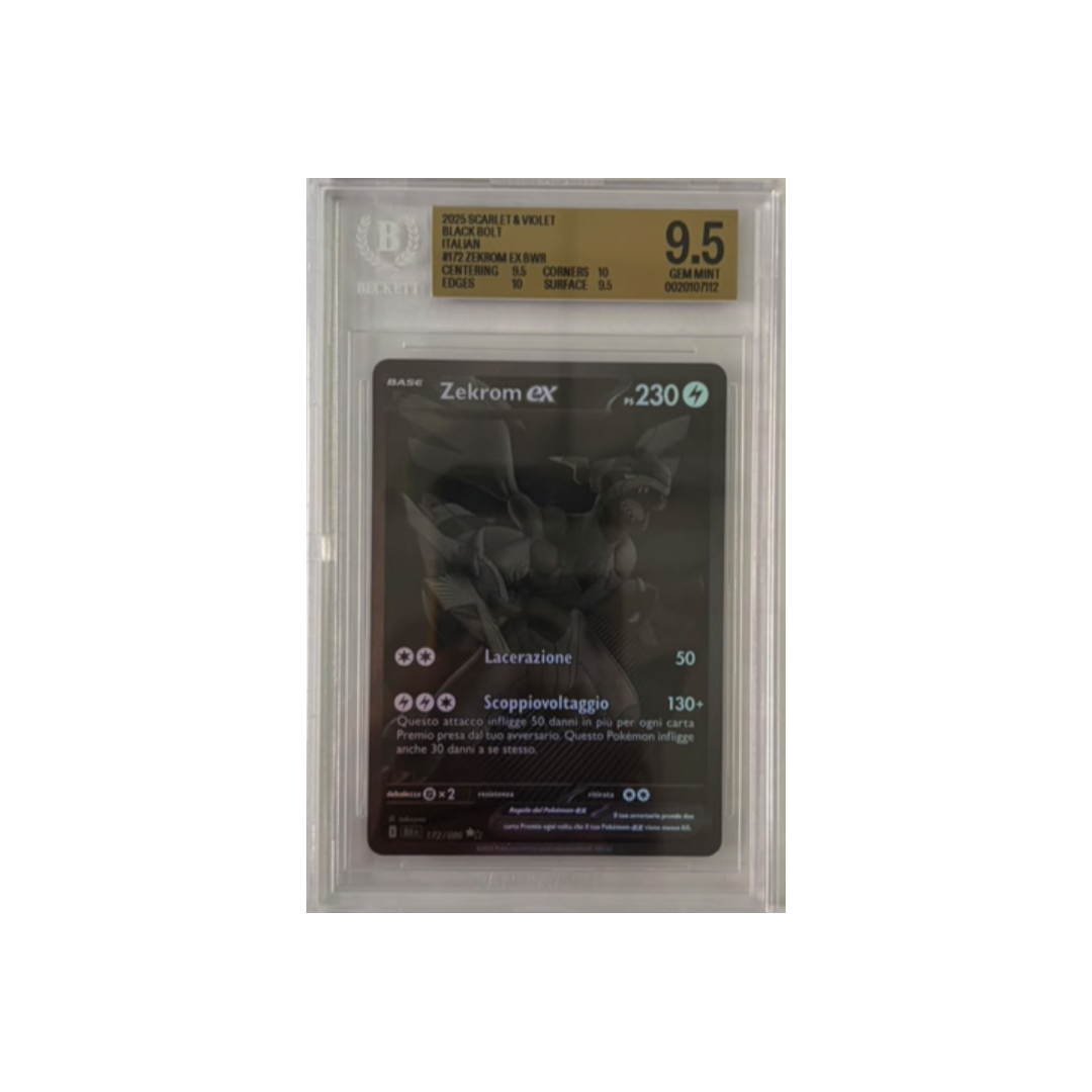 Zekrom Ex 172/086- BGS 9,5- CARTA GRADATA ITA