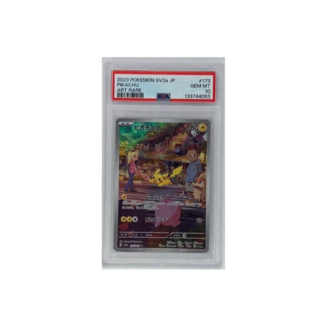 Pikachu art rare-SV2a-173/165- PSA 10- CARTA GRADATA JAP