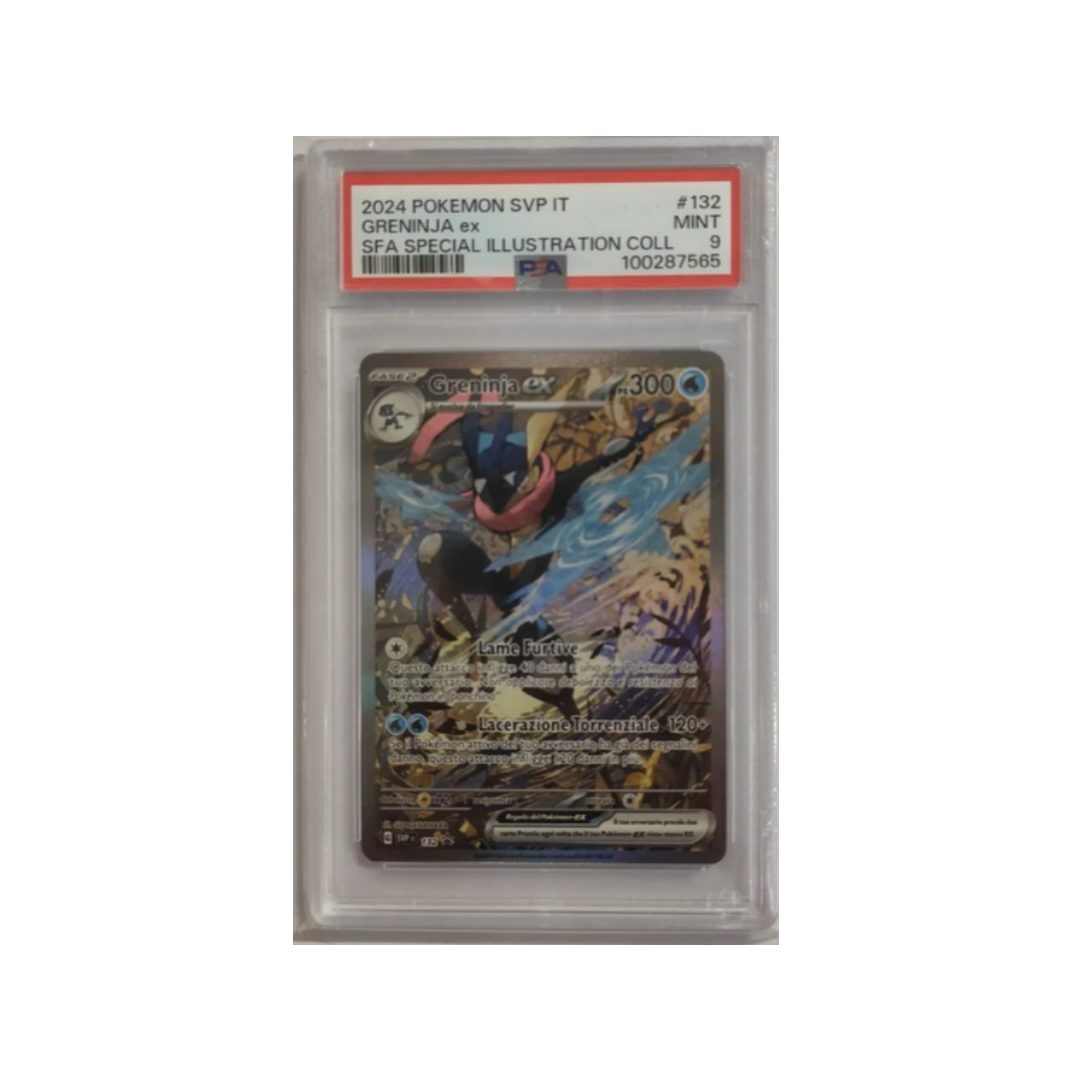 Greninja ex svp 132 promo segreto fiabesco- PSA 9- CARTA GRADATA ITA