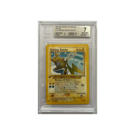 SHINING RAICHU- BGS 7 Mint - CARTA GRADATA ITA BGS ITA