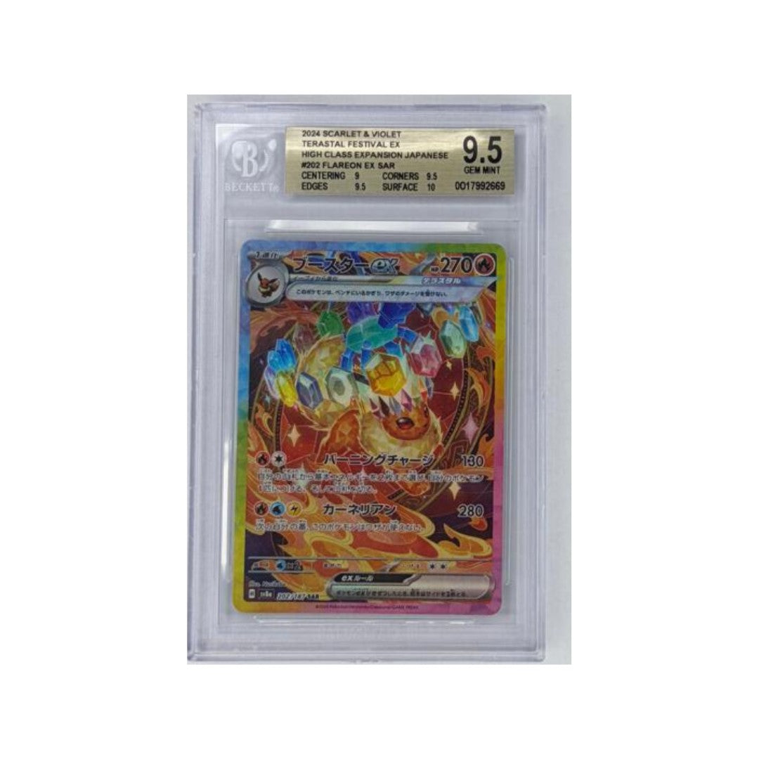 Flareon ex 202/187 SV8a Terastal Festival - BGS 9,5- CARTA GRADATA JAP