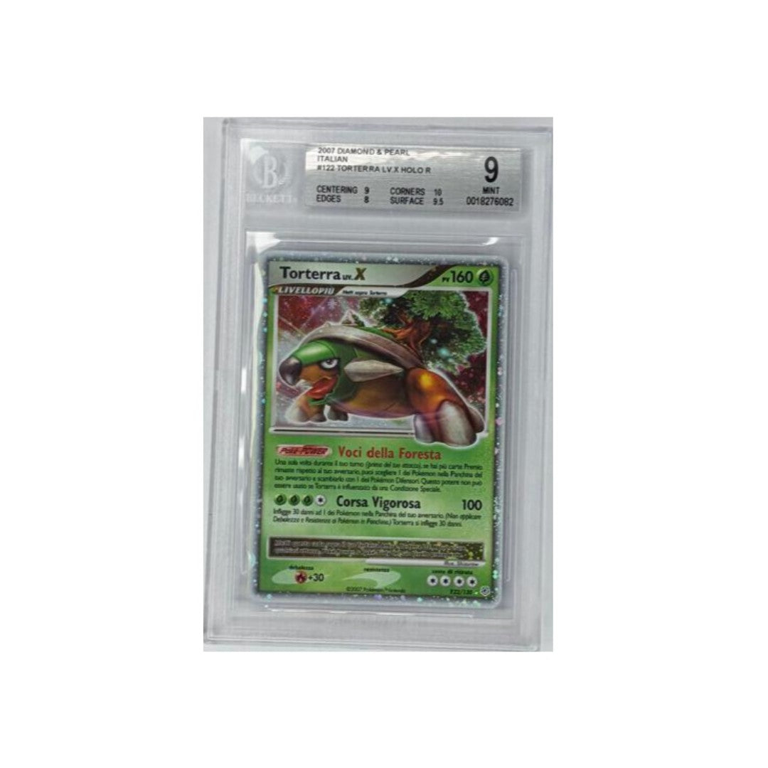 TORTERRA LIV X 122/133 HOLO REVERSE ITA- BGS 9 - CARTA GRADATA ITA