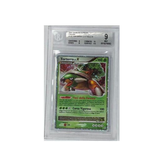 TORTERRA LIV X 122/133 HOLO REVERSE ITA- BGS 9 - CARTA GRADATA ITA