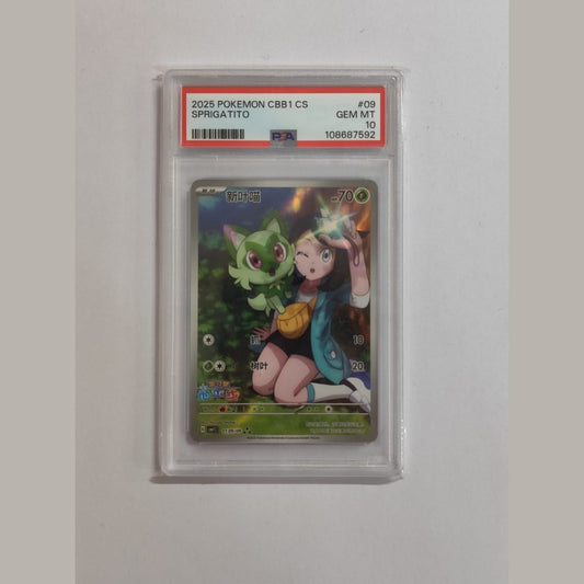 Sprigatito gem pack cbb1 cs-PSA10- Carta Gradata Cina